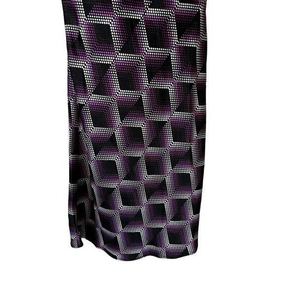 BP Nordstrom New Women's Geometric Backless Dress Purple XS Whimsigoth Y2k Goth - Picture 4 of 9
